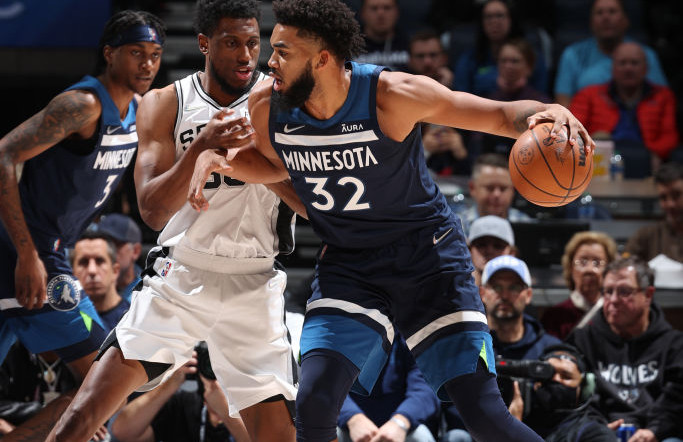 唐斯2512拉塞尔22分森林狼大胜马刺