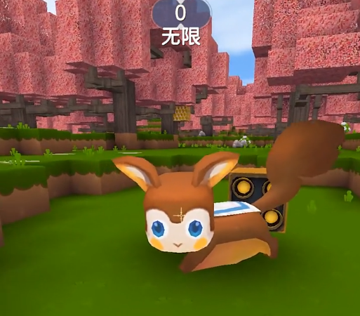 迷你世界:不氪金也能有坐骑?发射装置自带变身,猴子秒变小飞鼠