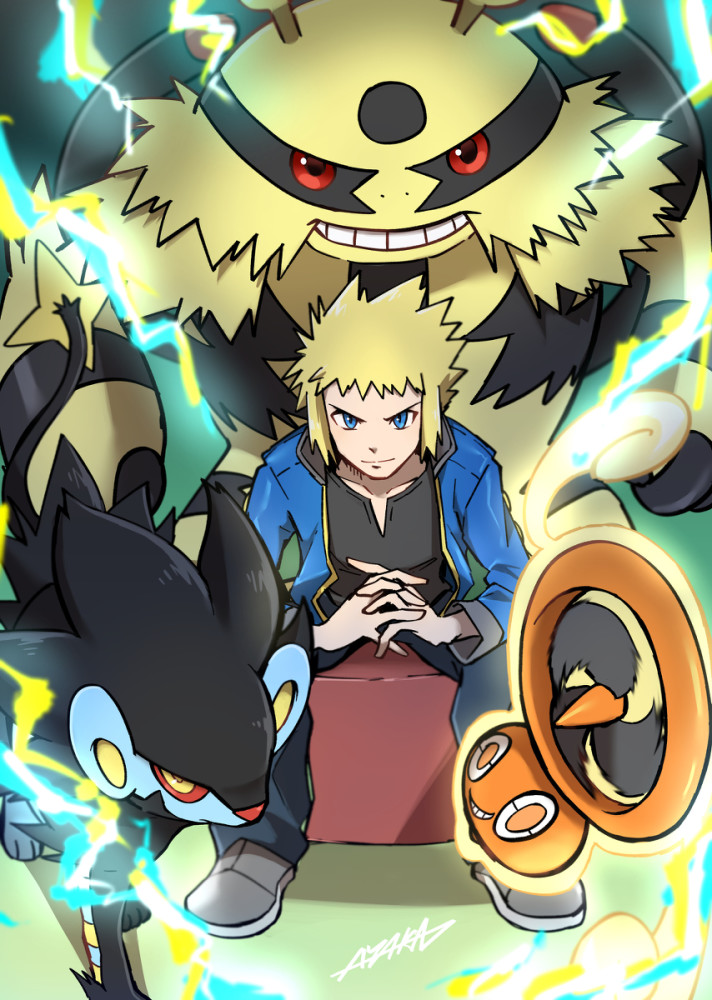 电次是神奥地区滨海道馆馆主,其是火天王大叶劲敌