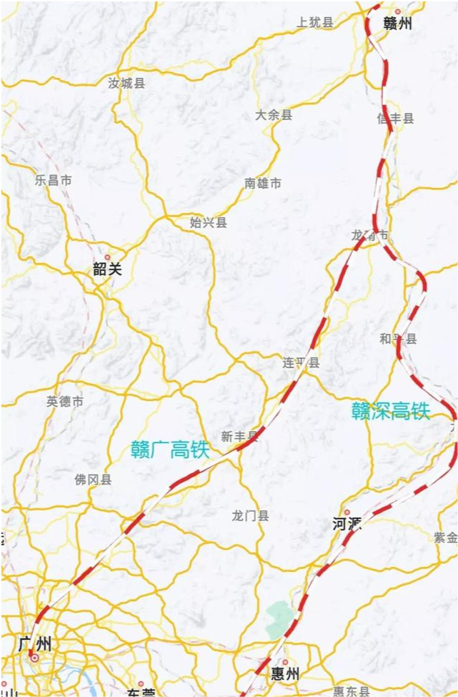 赣州龙南至广州高铁,江西连接粤港澳大湾区第二条高铁大动脉