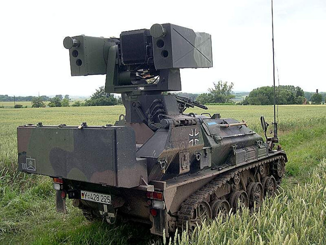 德国leflasys近程防空系统,建立在鼬鼠2空降战车上的系统