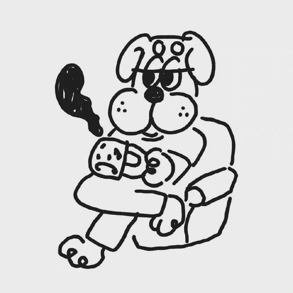 简笔单身狗的快乐生活