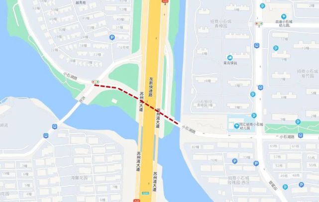 注意宝带桥封闭一个月