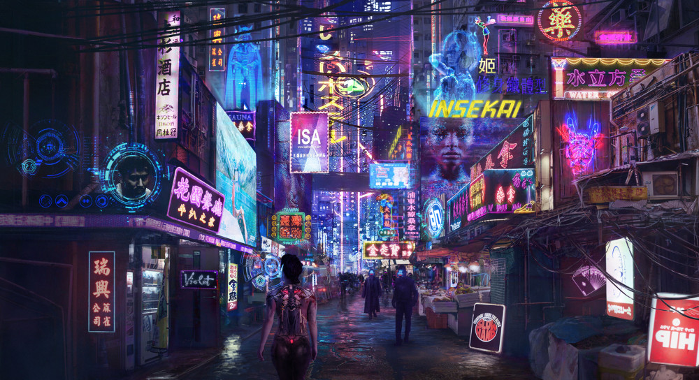 非常棒的一组赛博朋克插画作品你喜欢这样的未来世界吗