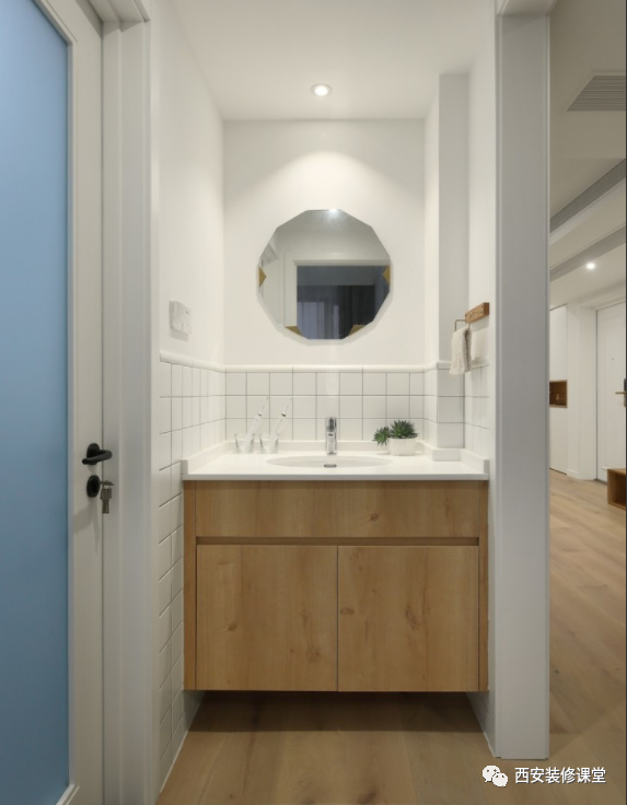 干区浴柜只贴半墙瓷砖,怎么收口?11.21_腾讯新闻