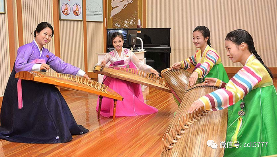 朝鲜的民族乐器伽倻琴