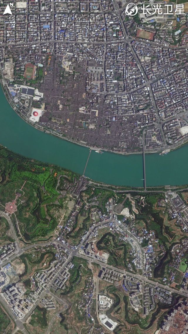 卫星x古城阆中古城阆苑仙境