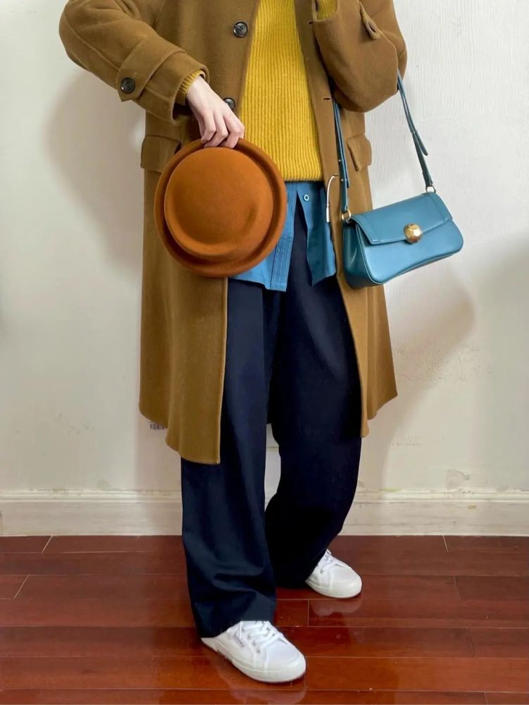 秋冬大衣穿搭,今天是法式复古女孩