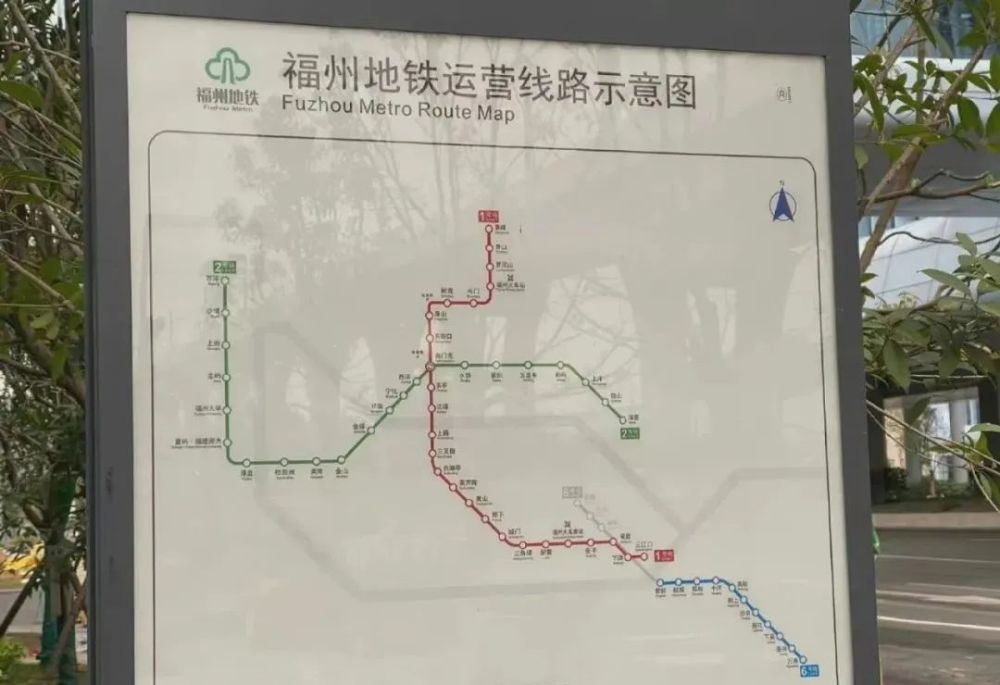 福州地鐵6號線運營線路圖來了