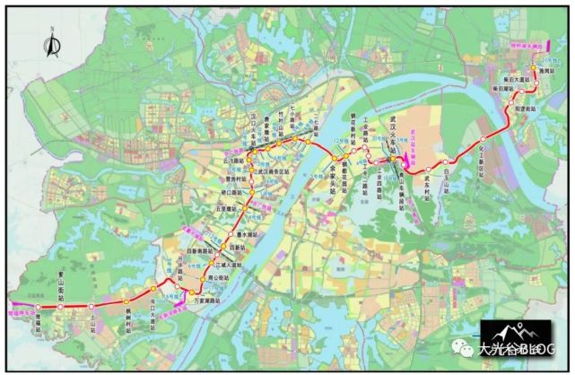 武汉轨道交通新港线站点平面图出炉武汉站四线换乘
