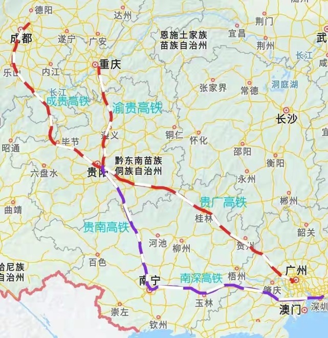 不过似乎南宁正在扭转这一局面,贵阳至南宁高铁正在建设,南宁至深圳