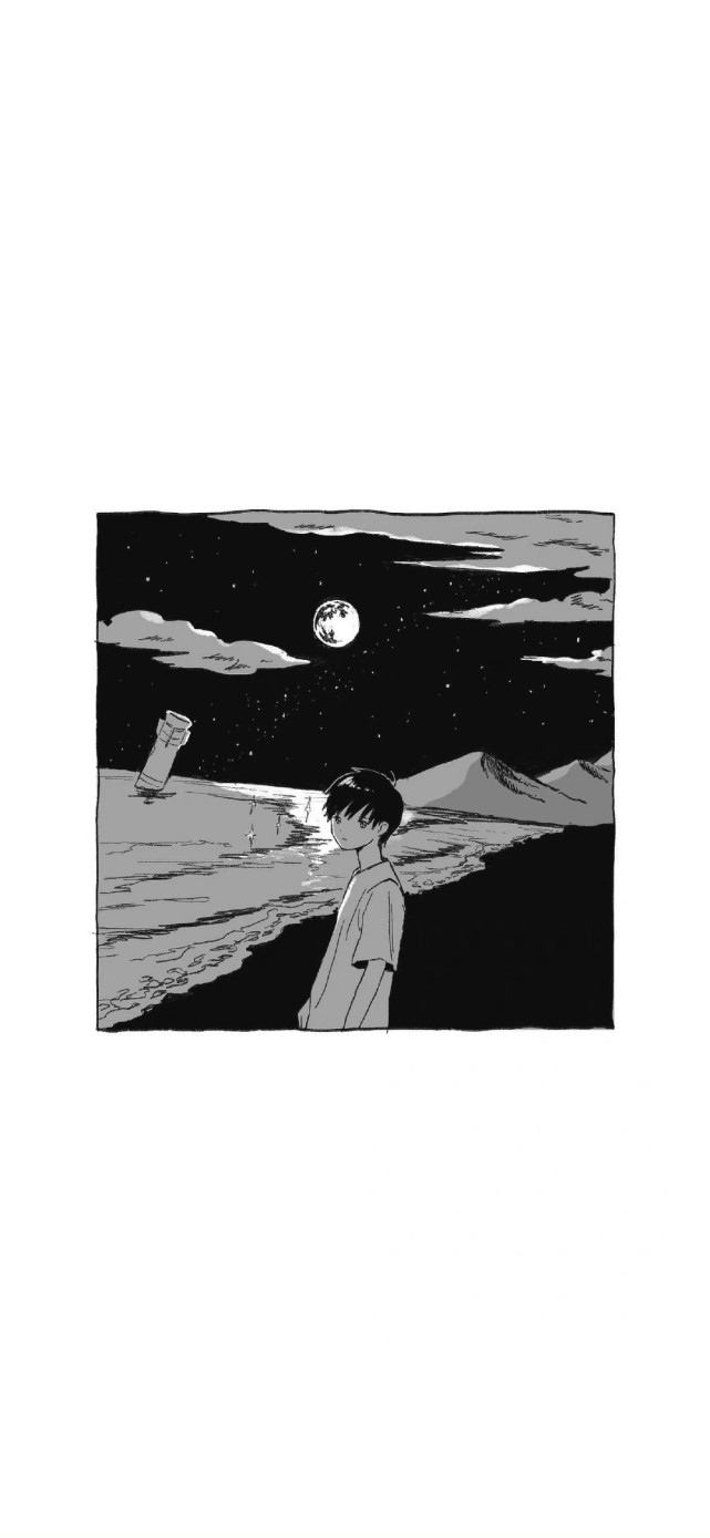 日系动漫背景图黑白图片
