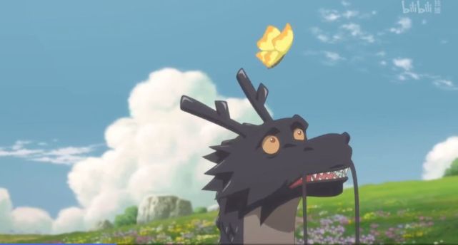 乖龙天生就与行云布雨的能力,因此和雷神一起施雨