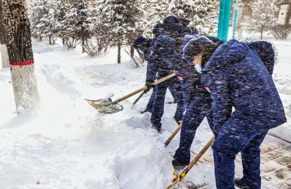 抗击雪灾图片