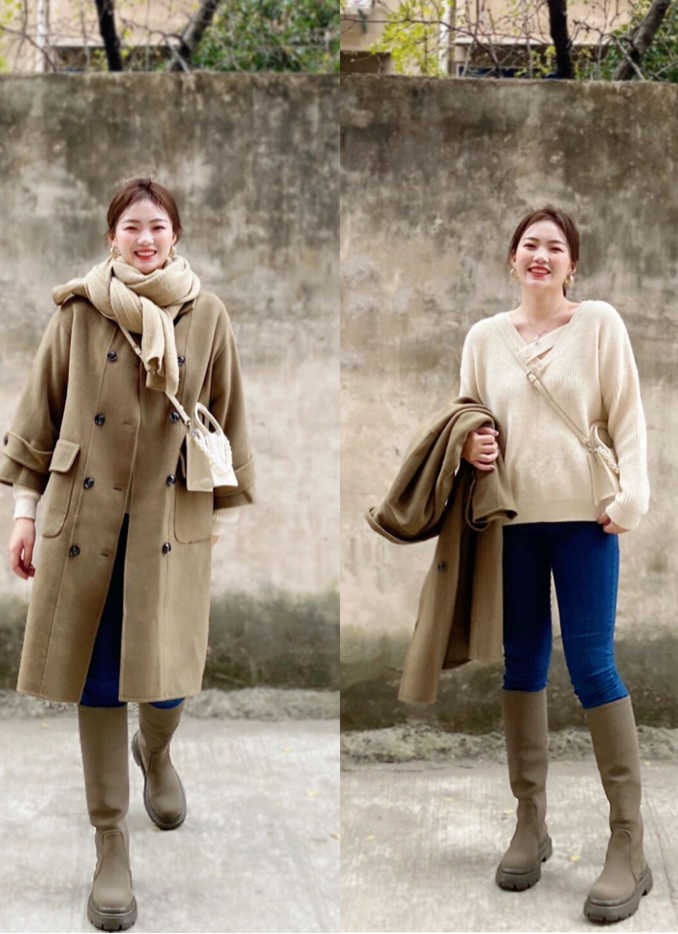 美和胖瘦无关140斤新手妈妈完美诠释苹果型身材穿搭好时尚