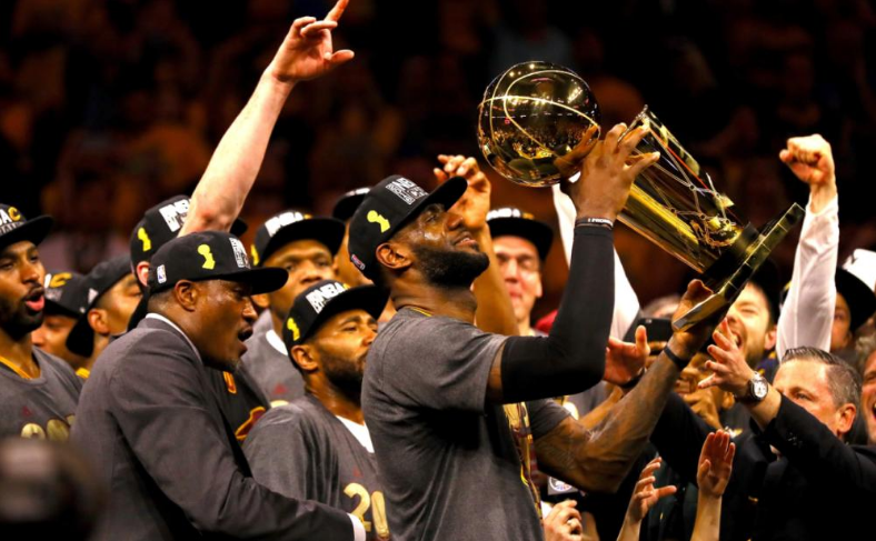 骑士2016年在总决赛1-3落后情况下,连赢3场4-3逆转勇士夺冠,成为nba