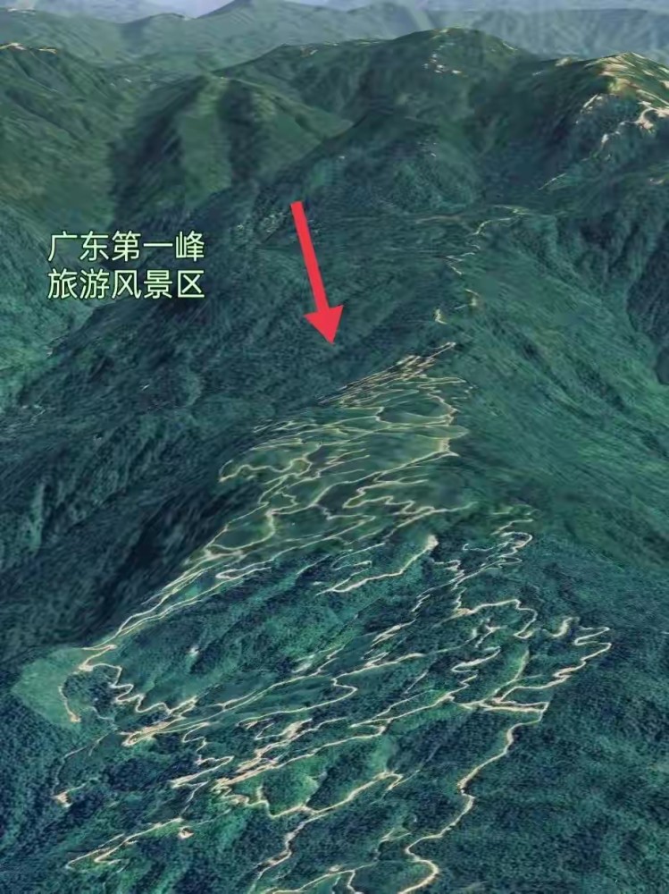 廣東清遠山路十八彎三維地圖看懂廣東第一峰