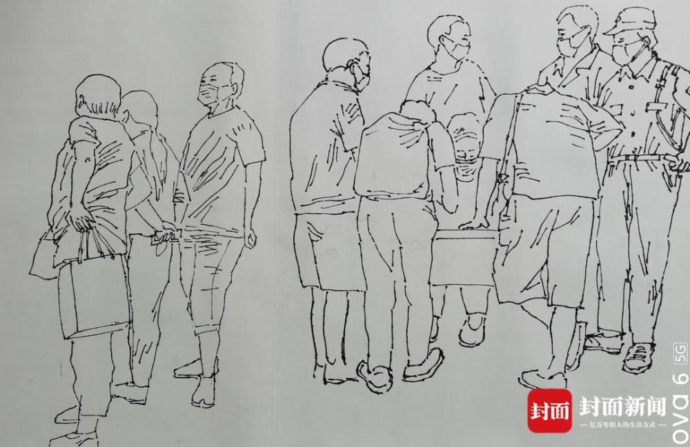 艺术家田旭中耗时半年创作抗疫长卷68米群像式画作呈现人间大爱