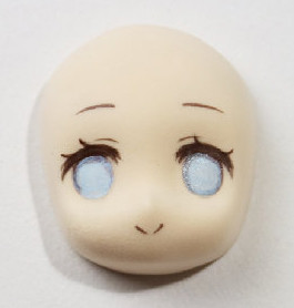 超轻粘土q版人物手办画脸教程插图4