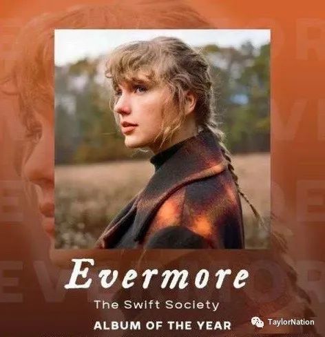 《evermore》提名2022格莱美"年度专辑",还有一个意外