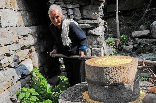 乡土散文:小时候推磨赚豆渣