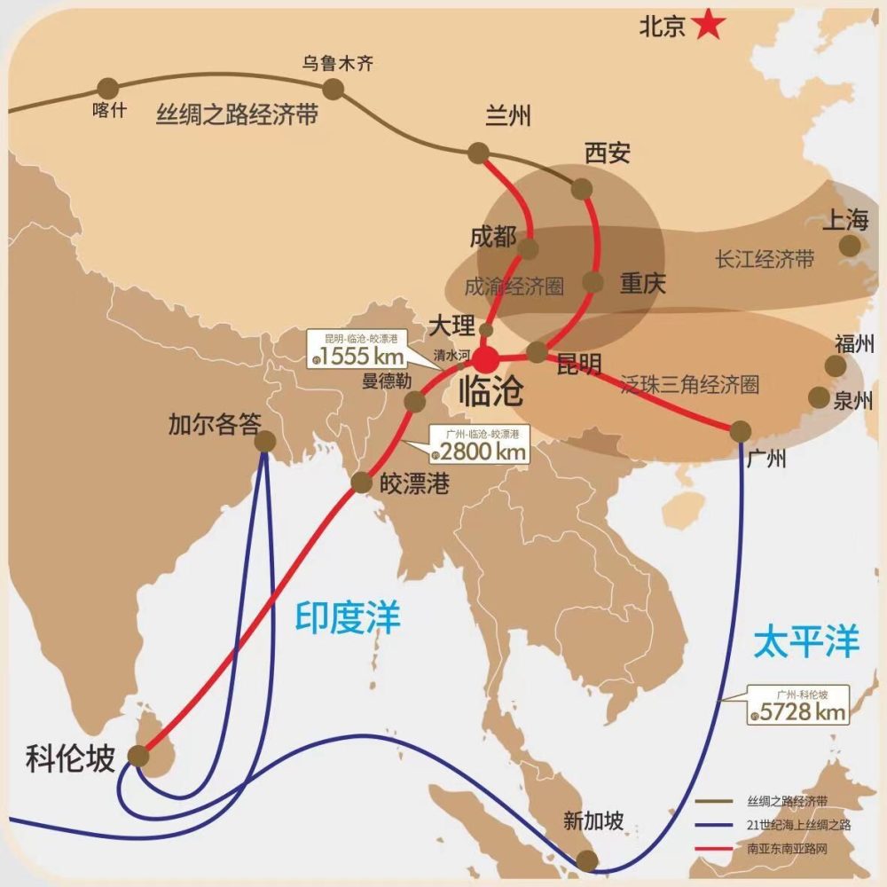 临沧至普洱铁路线路图图片