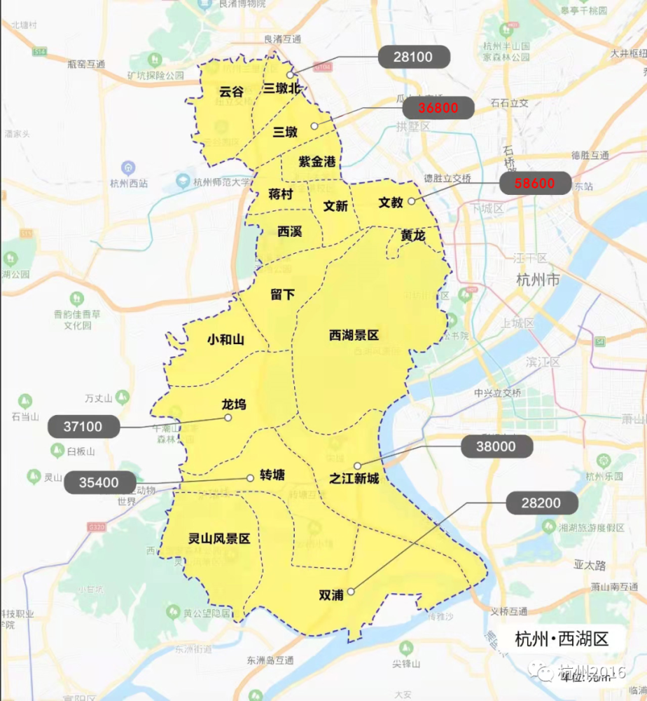 2021年杭州新房限价地图出炉!最多上涨2000元/㎡_腾讯新闻