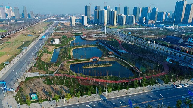 荆州市荆北片区首座城市公园建成|城市公园|湿地|公园|荆州区|北新区