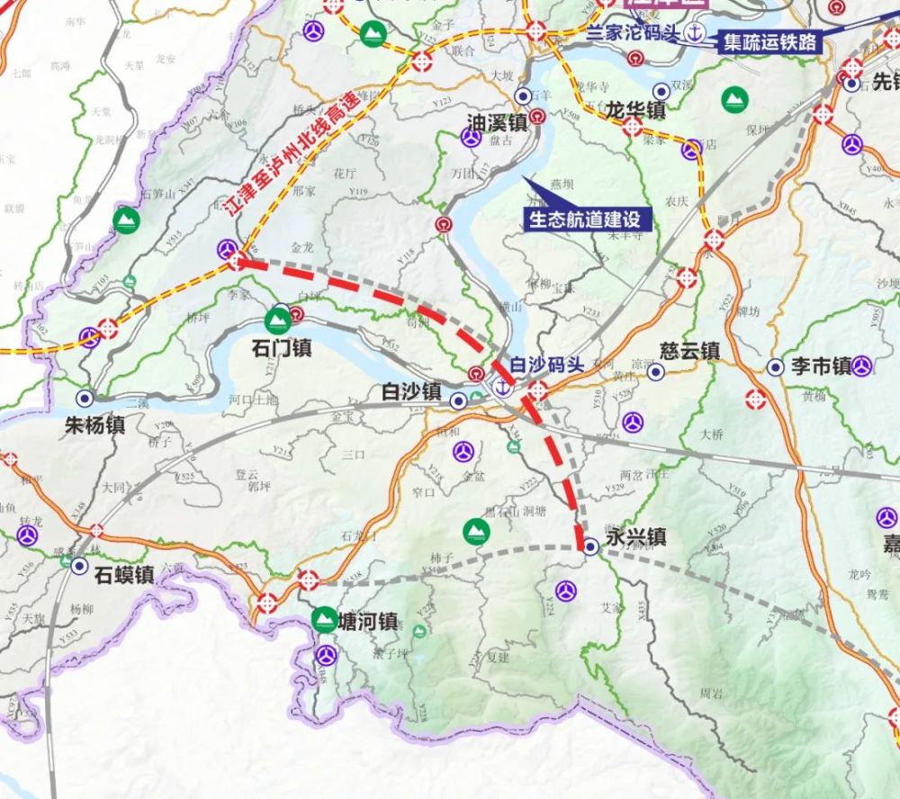 江津将新建两条高速公路,连接白沙,永兴…_腾讯新闻