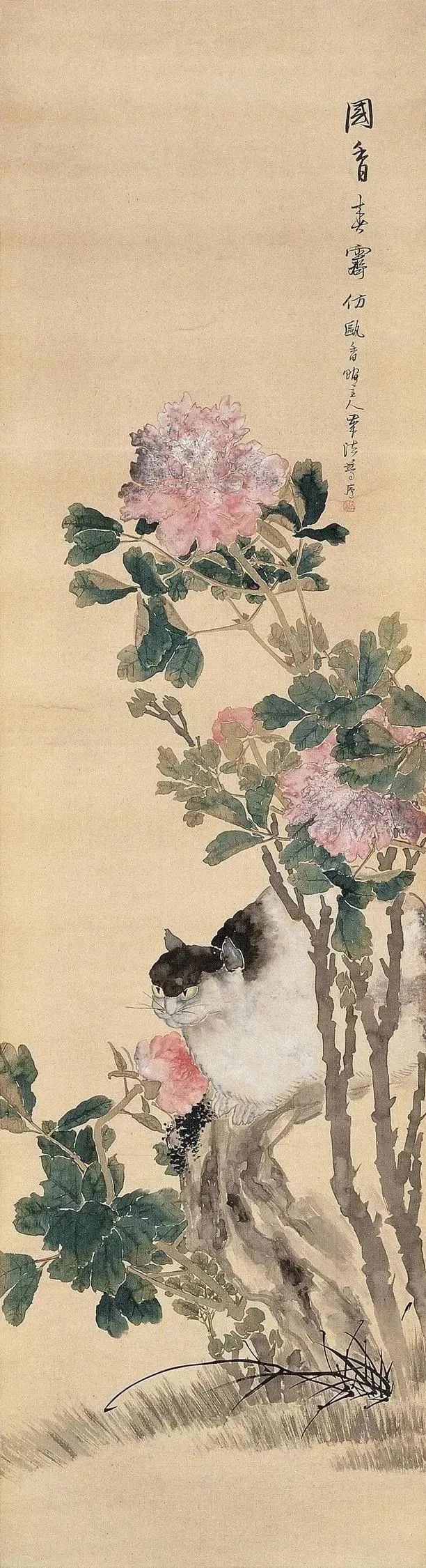 他的花鸟画淡雅清新，别有韵味！
