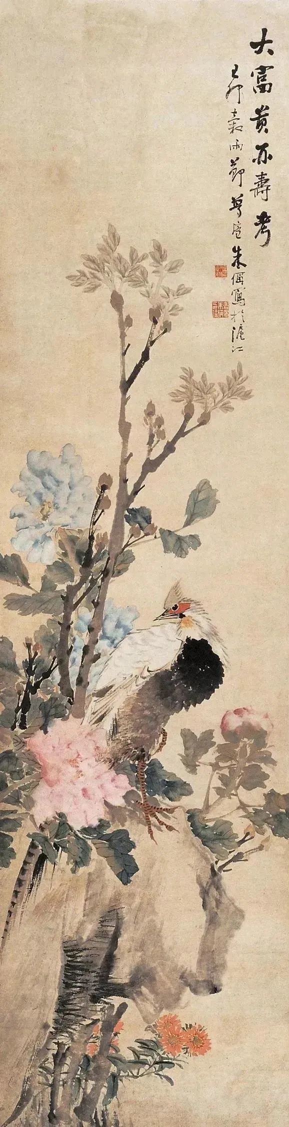他的花鸟画淡雅清新，别有韵味！