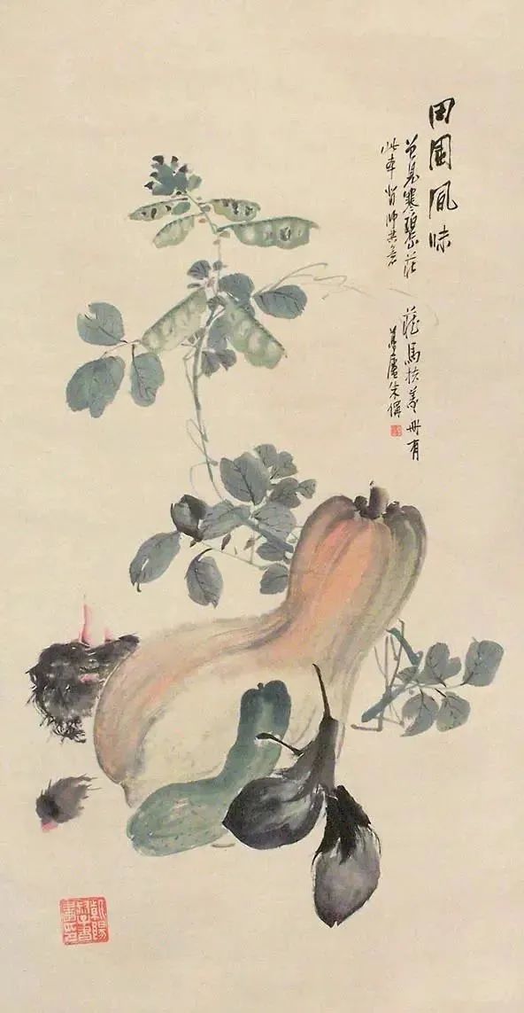 他的花鸟画淡雅清新，别有韵味！