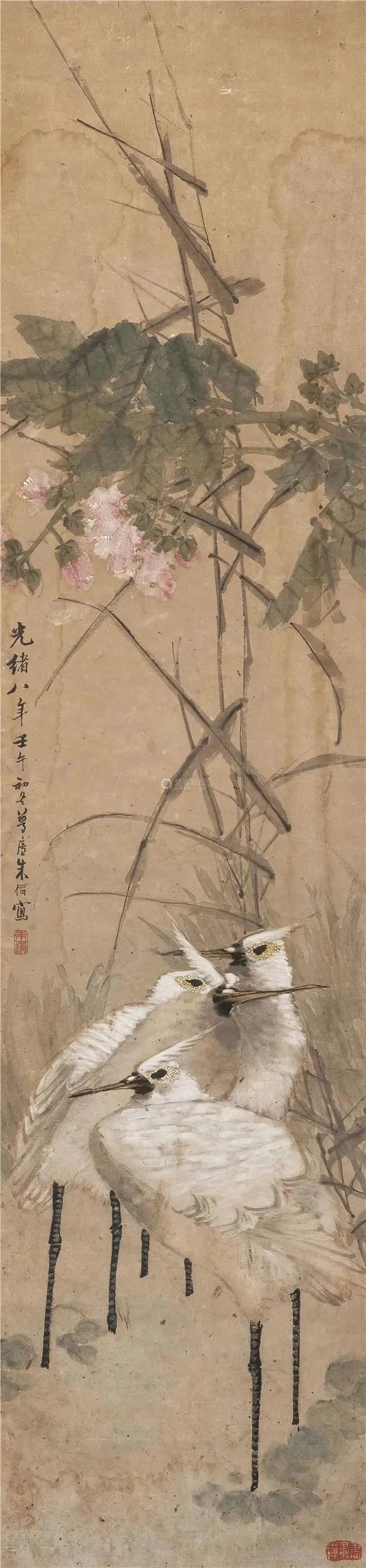 他的花鸟画淡雅清新，别有韵味！