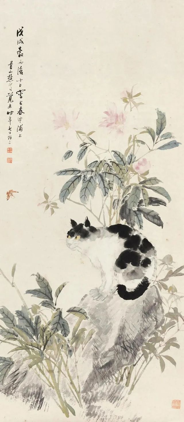 他的花鸟画淡雅清新，别有韵味！