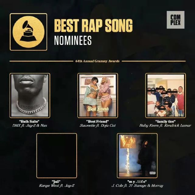 又是一年格莱美,j.cole四提,kanye改名"失败",盆栽把头剃了