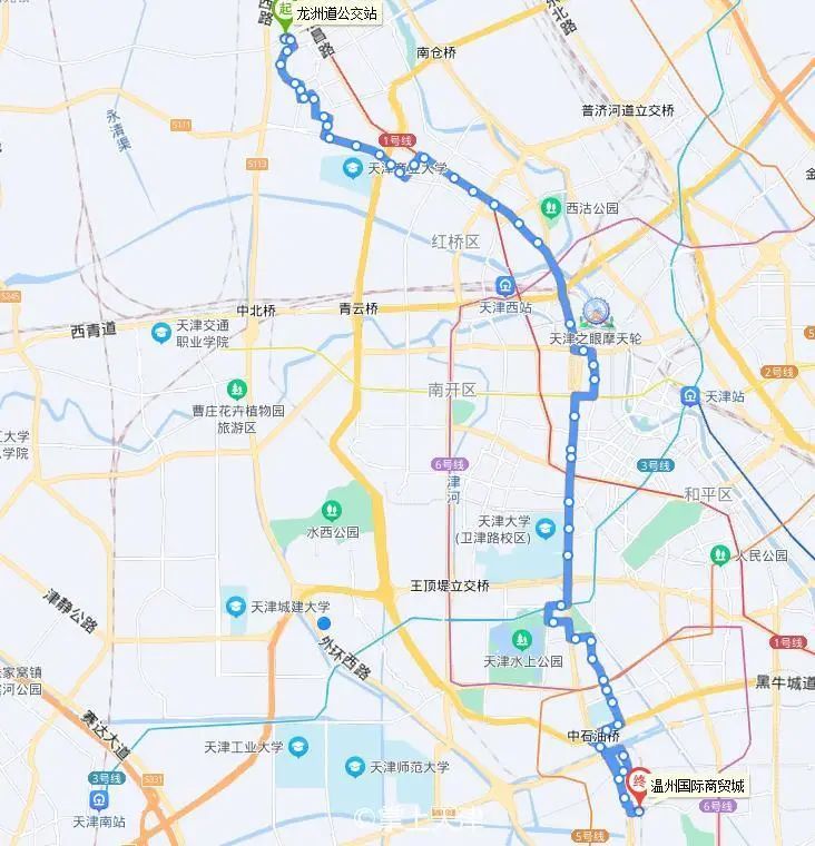 天津最绕最直公交车大盘点看看有你坐过的吗
