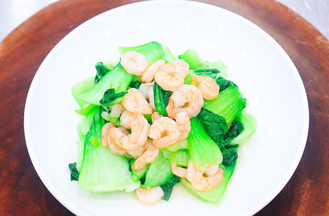 清炒虾仁做法|上海青|清炒虾仁|虾仁|蛋白质