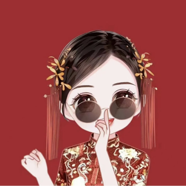 y喜庆情侣头像
