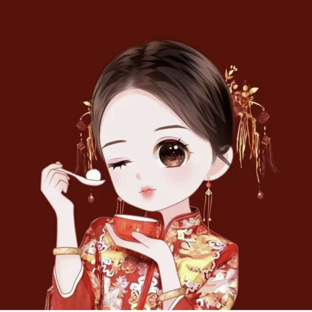 y喜庆情侣头像