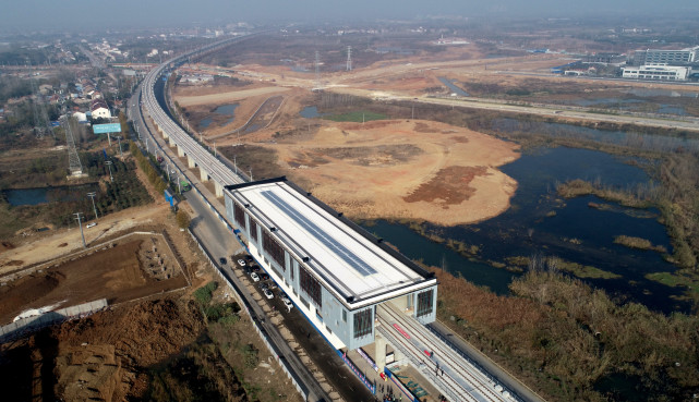经济滁宁城际铁路首座车站竣工