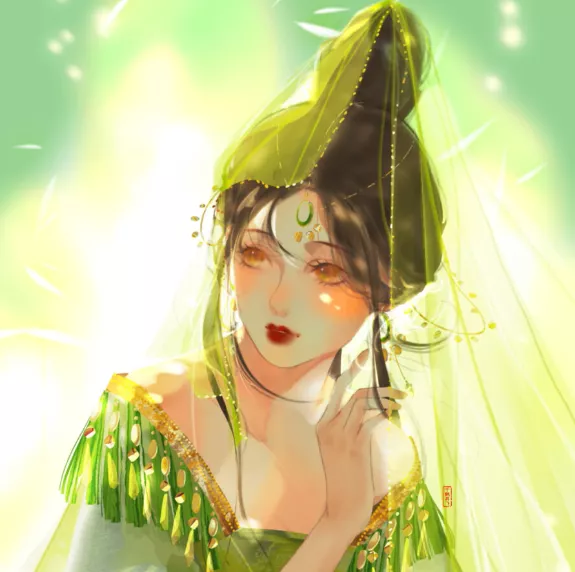 古风女生头像星辰是你日月是你三千弱水只取一瓢的也是你从此春华秋实