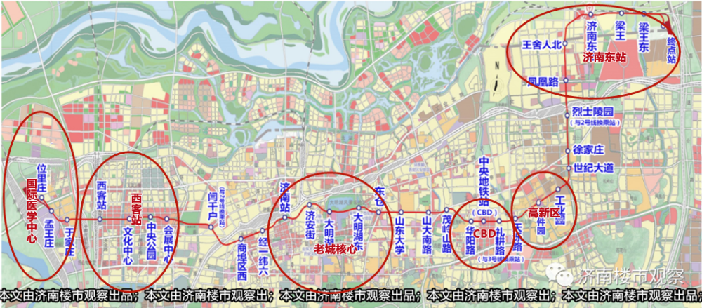 濟南最重要地鐵線終於啟動建設33個站點位置樓盤分析