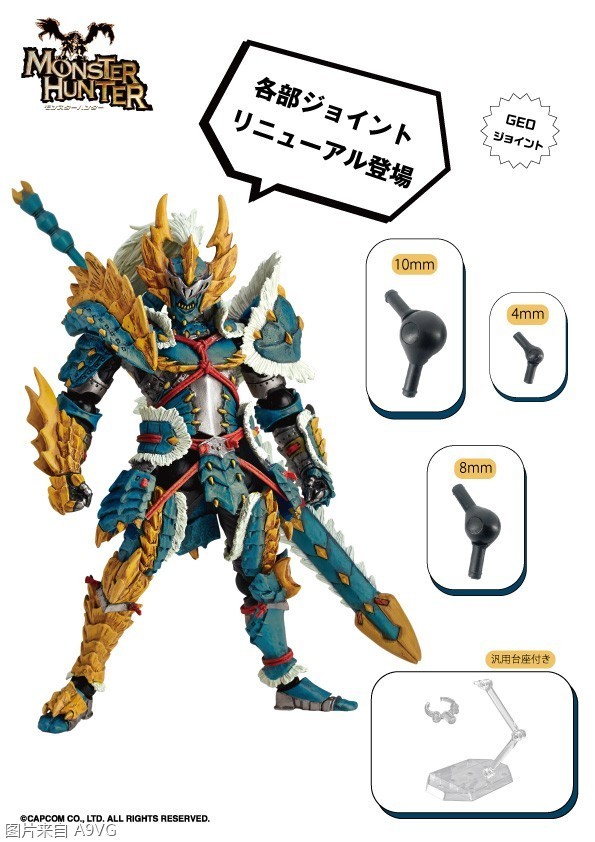 海洋堂リボルテック怪物猎人系列雷狼龙套装猎人公开