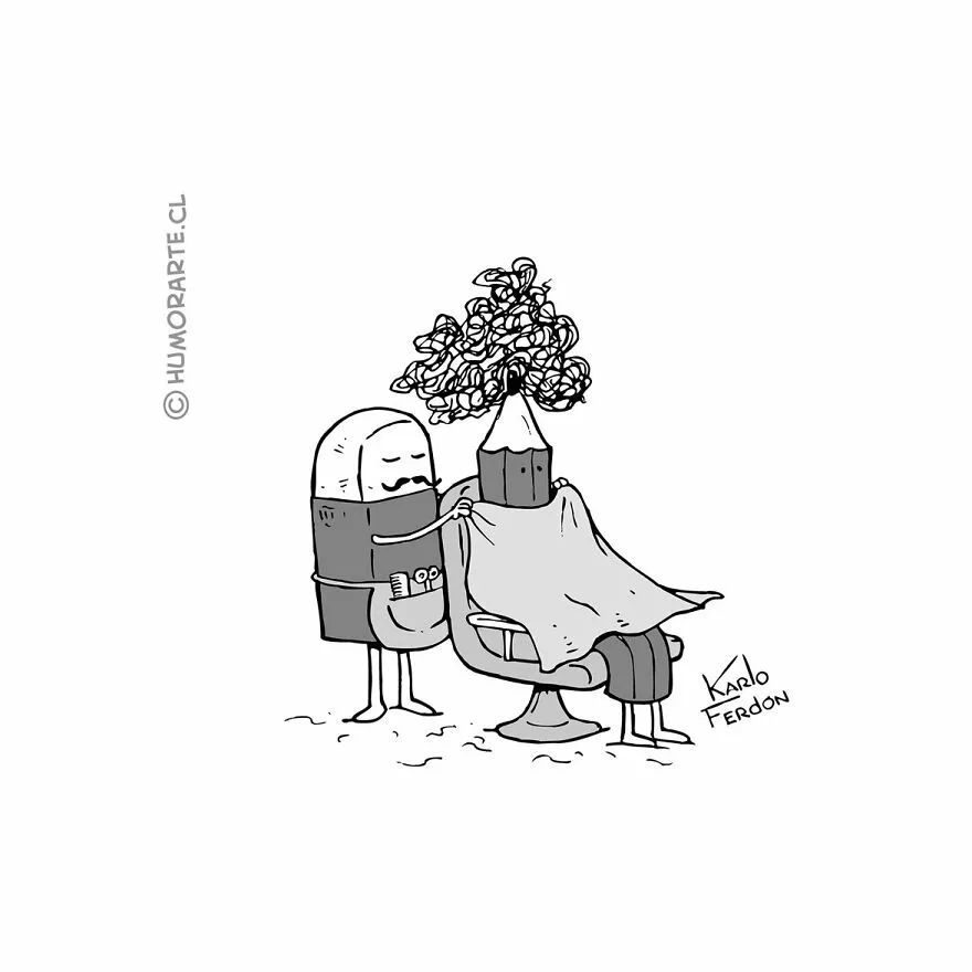 18部极简主义漫画黑与白之间藏着复杂的寓意没有人想看懂