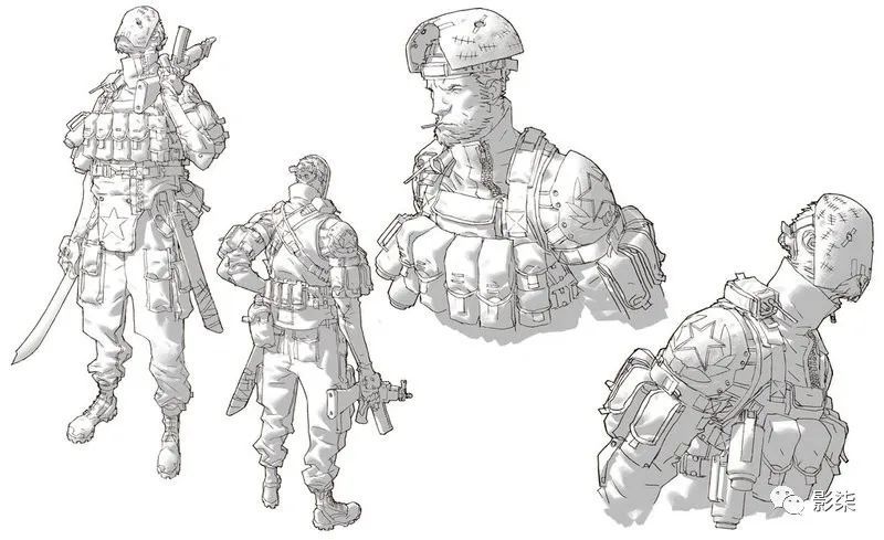 cg资源罕见分享一组超有爱的欧美风格线稿029期