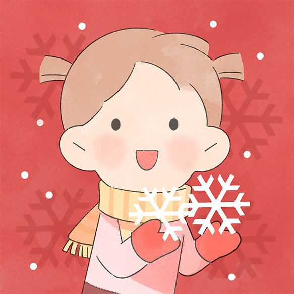 可爱的冬季头像