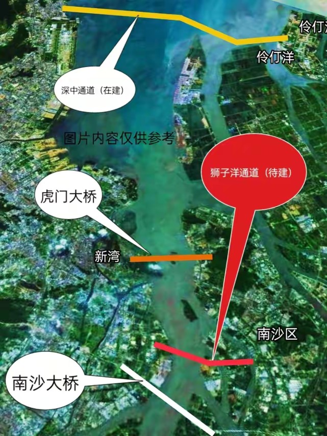 广东省珠江入海口处将再建设一大型跨江通道,狮子洋通道