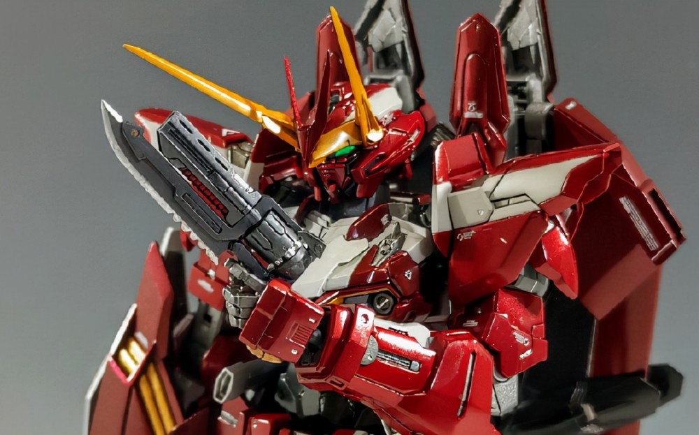 模玩控左右不对称涂装机动战士神兵圣约高达模型