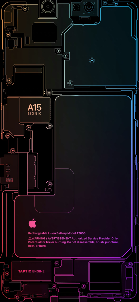 神奇壁紙iphone13內部結構太好看了