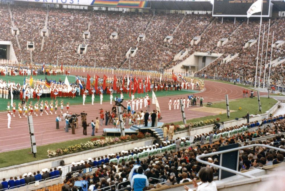 老照片1980年苏联莫斯科奥运会被抵制的一届奥运会